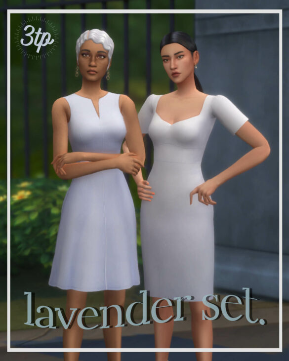 Sims 4 lavender set