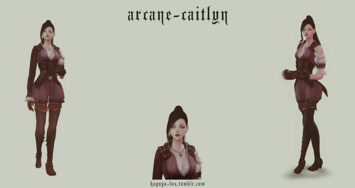 Sims 4 league of legends arcane caitlyn mesh