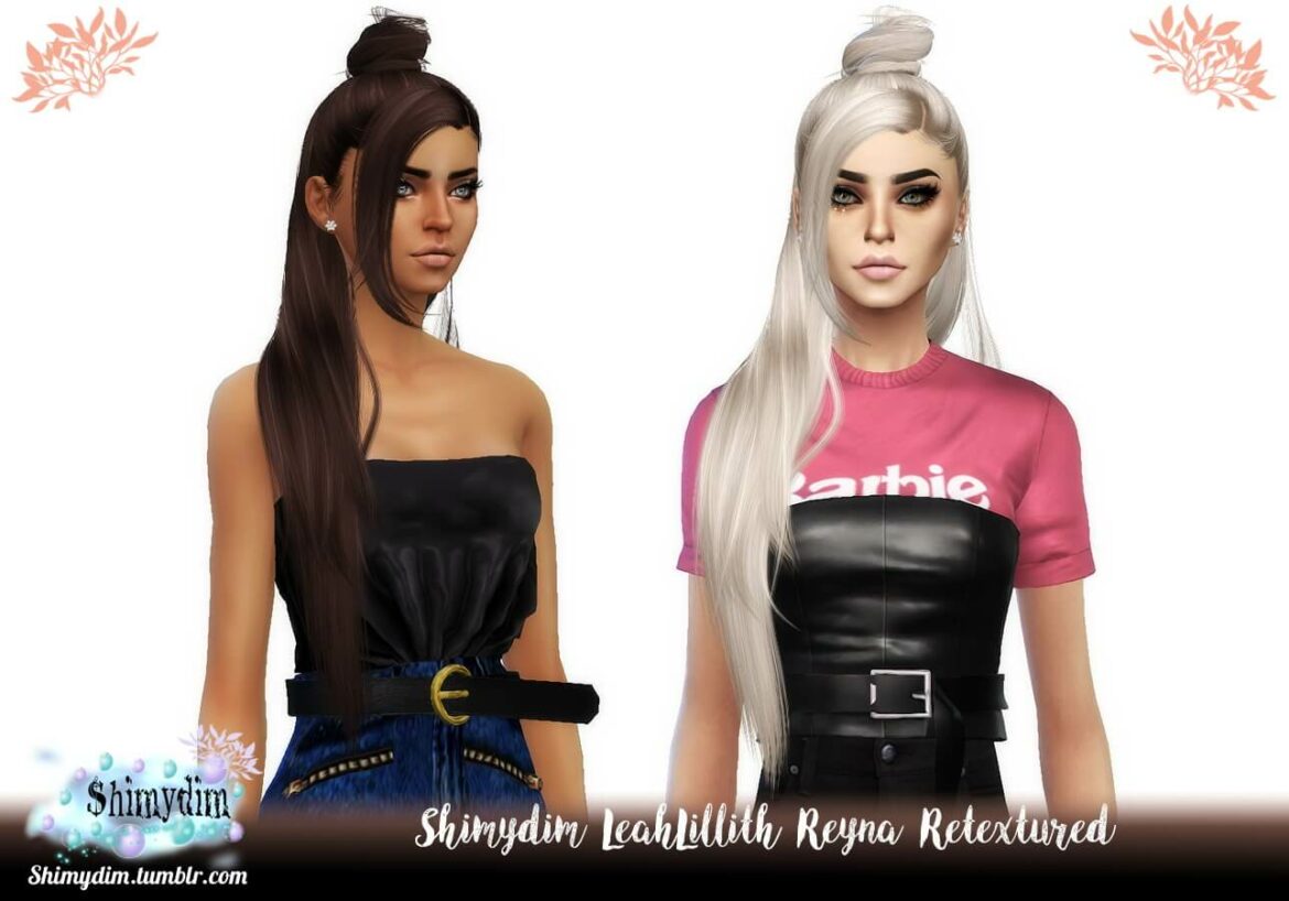 LeahLillith Reyna Hair Retexture at Shimydim Sims