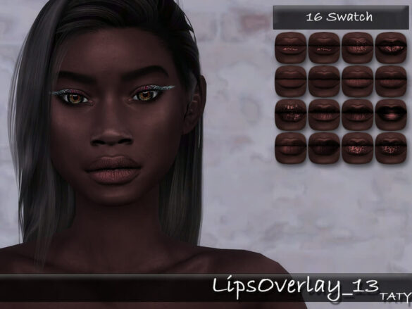 Sims 4 Lips Overlay 13 by tatygagg