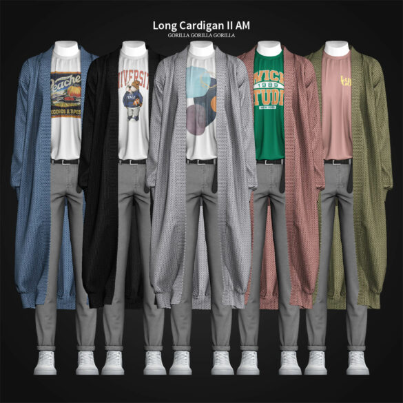 Sims 4 long cardigan