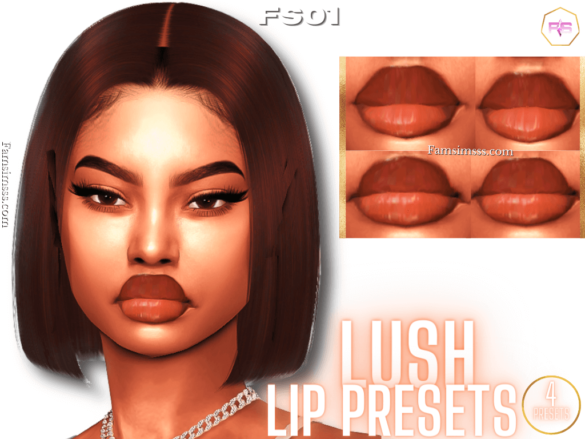 Sims 4 lush lip presets