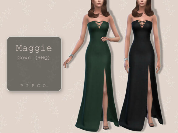 Sims 4 Maggie Gown II by Pipco
