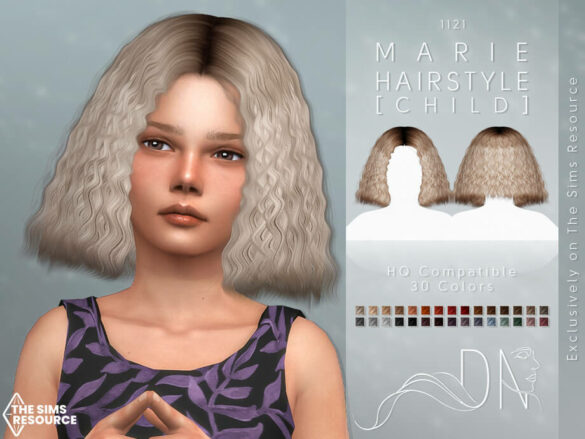 Sims 4 Marie Hairstyle [Child] by DarkNighTt