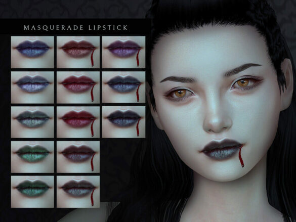 Sims 4 Masquerade Lipstick by Lutessa