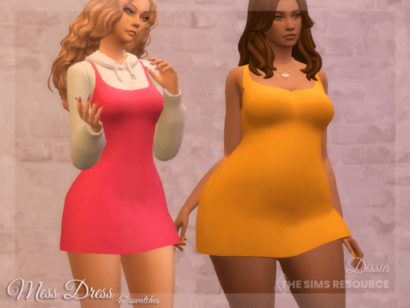 Sims 4 mess dress 47 swatches base game
