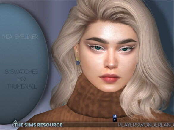 Sims 4 Mia Eyeliner by PlayersWonderland