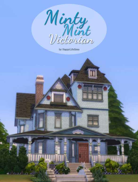 Sims 4 Minty Mint Victorian by Happy Life Sims