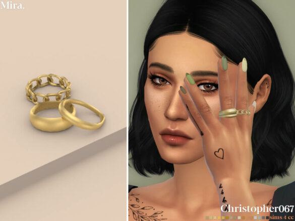 Sims 4 Mira Rings by Christopher067
