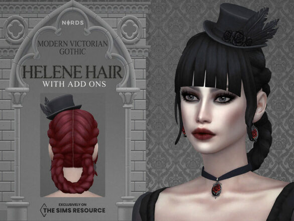 Modern Victorian Gothic – Helene Hair by Nords