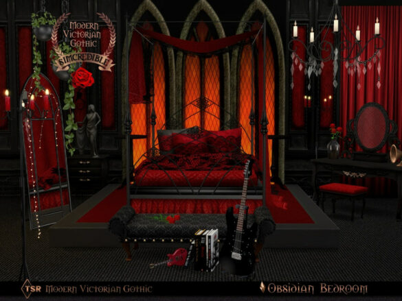 – Obsidian Bedroom by SIMcredible!