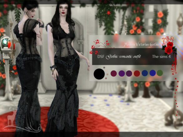 Gotic Romantic Outfit by DanSimsFantasy
