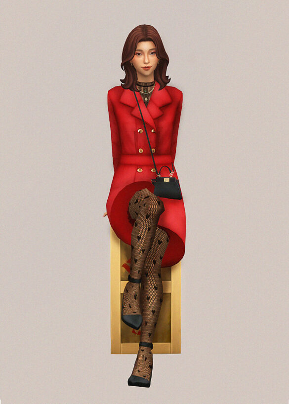 sims 4 nana komatsu inspired lookbook 5