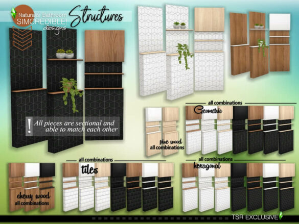 Sims 4 Naturalis Structures set by SIMcredible!