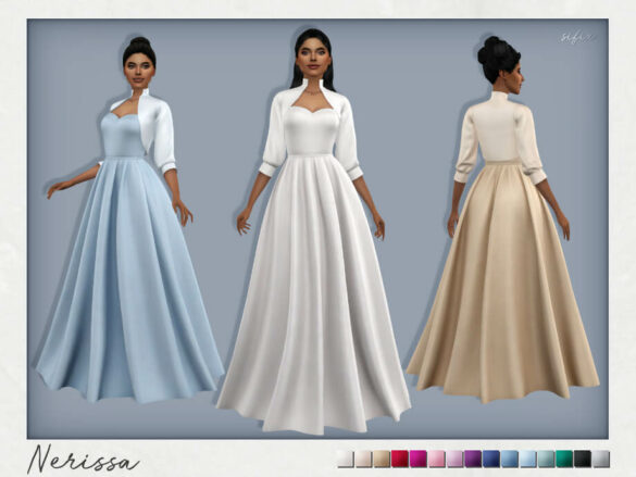 Sims 4 Nerissa Dress by Sifix