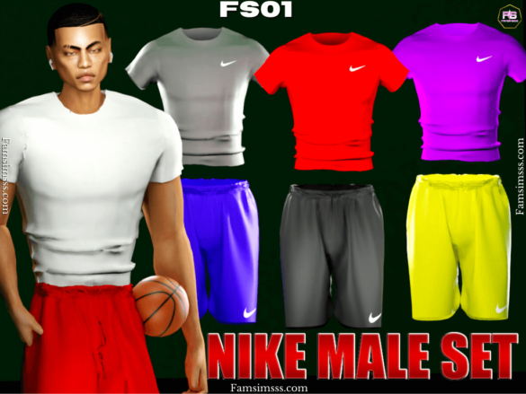 Sims 4 nike male set fs01 download - The Sims Game