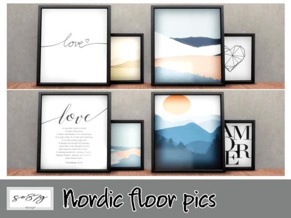 Sims 4 nordic floor pics new colors textures