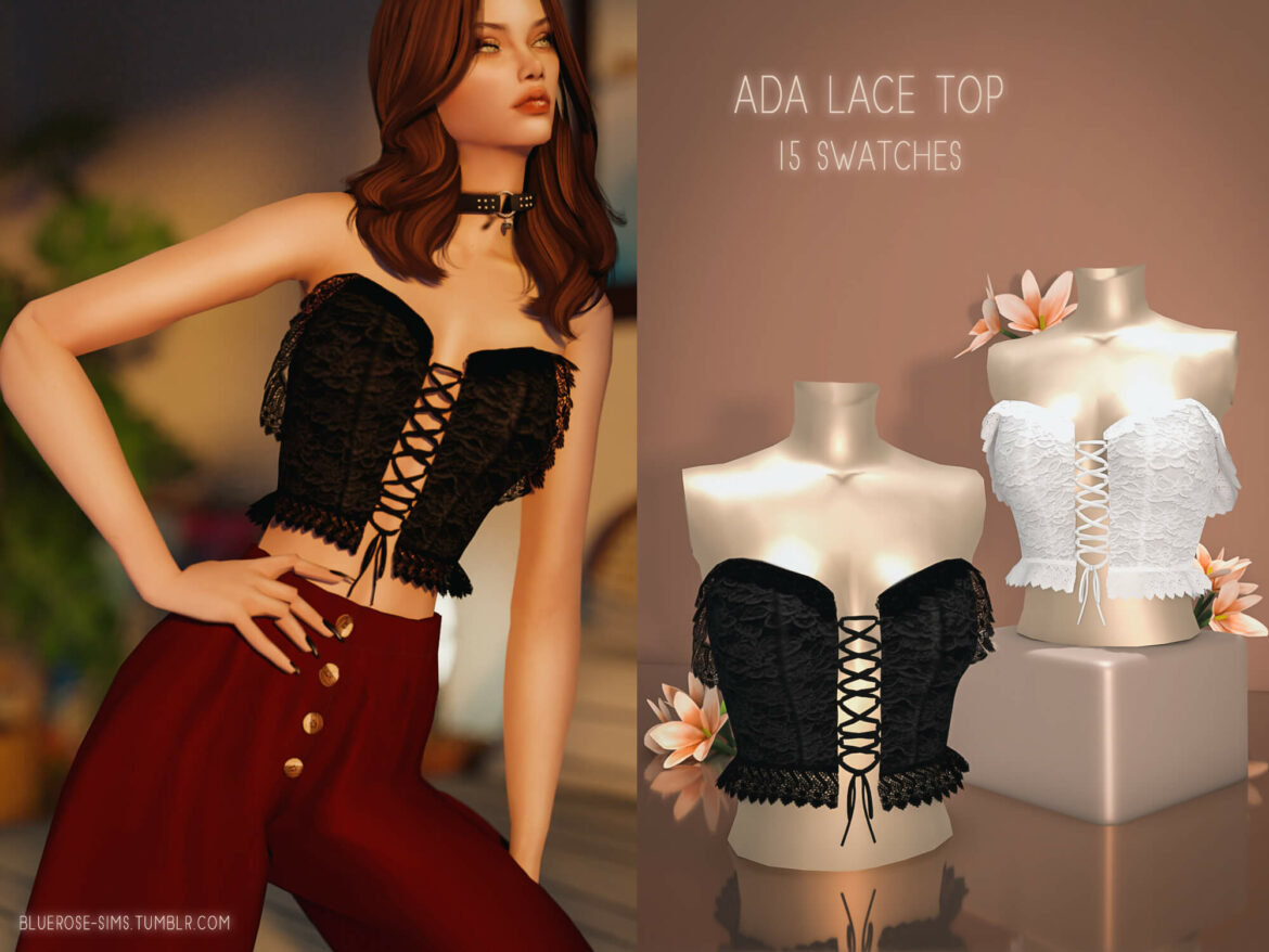 Sims 4 Ada Lace Top