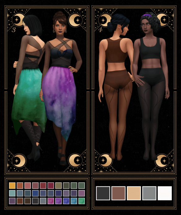 Sims 4 Nyx Dress Gaia Tights