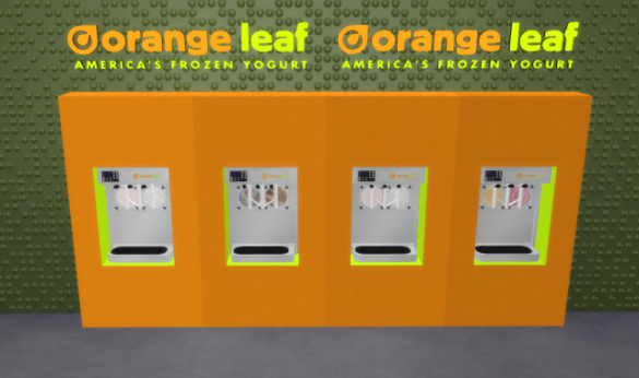 Sims 4 Orange Leaf Froyo Shop Stuff