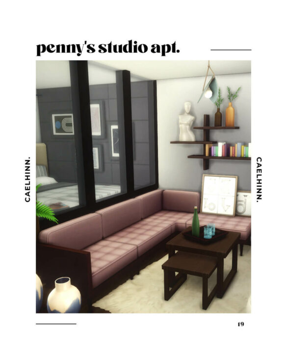 Sims 4 pennys studio an apartment by caelhinnthis