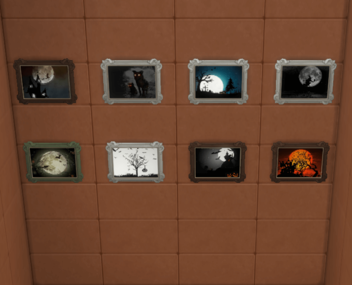 Sims 4 Persimmods’ Simblreen 2021 Paintings