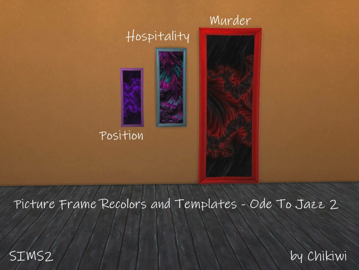 Picture Frames Recolors and Templates – Ode to Jazz 2