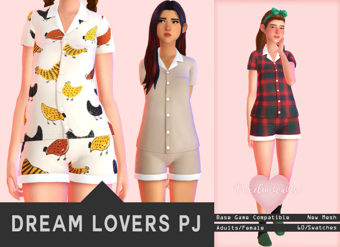 Sims 4 pixelunivairse-Dream lovers