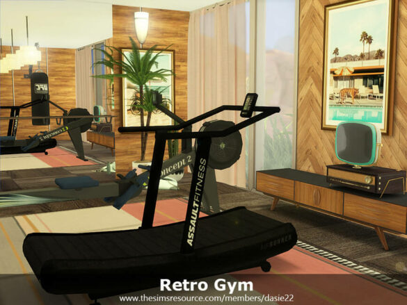 Sims 4 Retro Gym by dasie2 at TSR