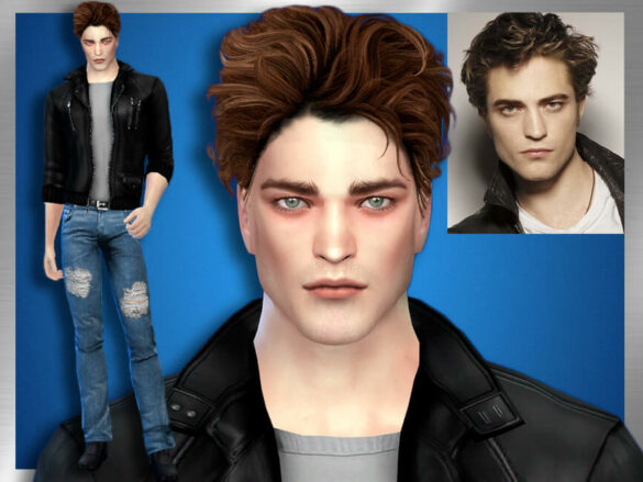 Sims 4 Robert Pattinson by DarkWave14