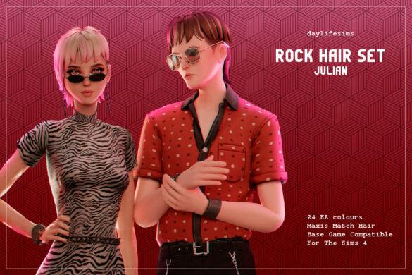 Sims 4 rock hair set