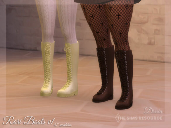 Sims 4 Rori Boots v1 by Dissia