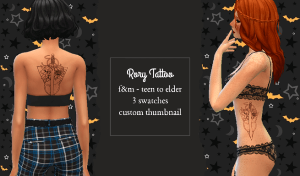 Sims 4 rory tattoo