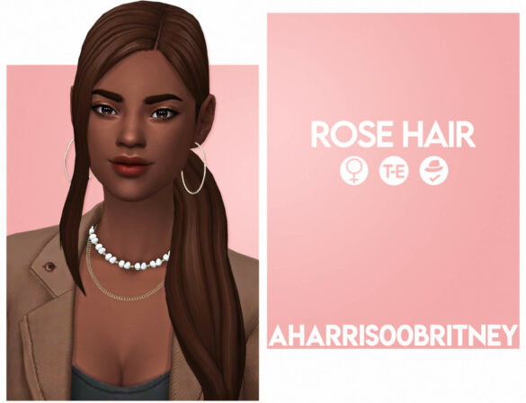 Sims 4 rose hair