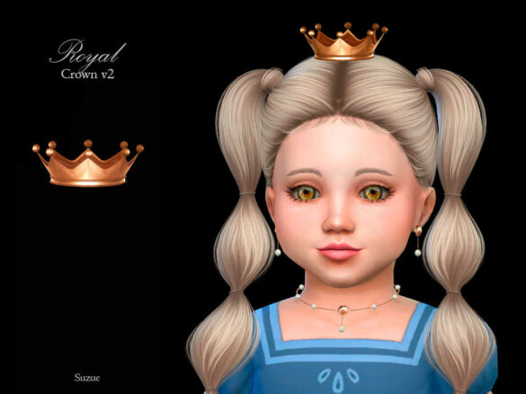 Sims 4 Royal Crown v2 Toddler by Suzue