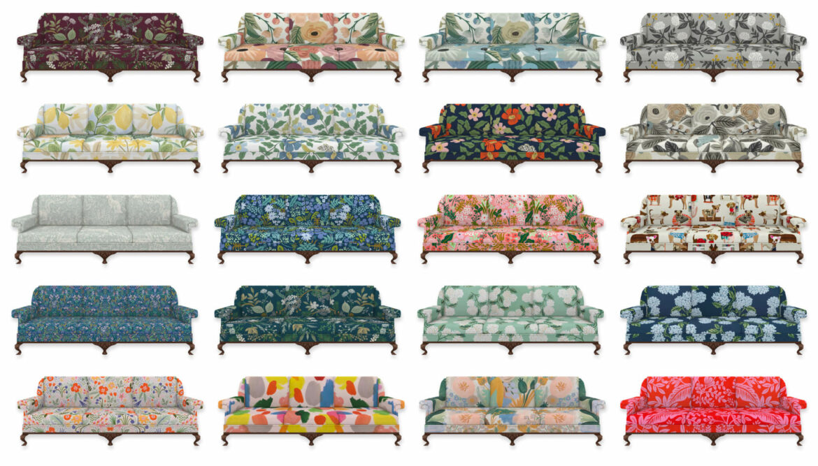 Sims 4 rpc 3 seater sofa