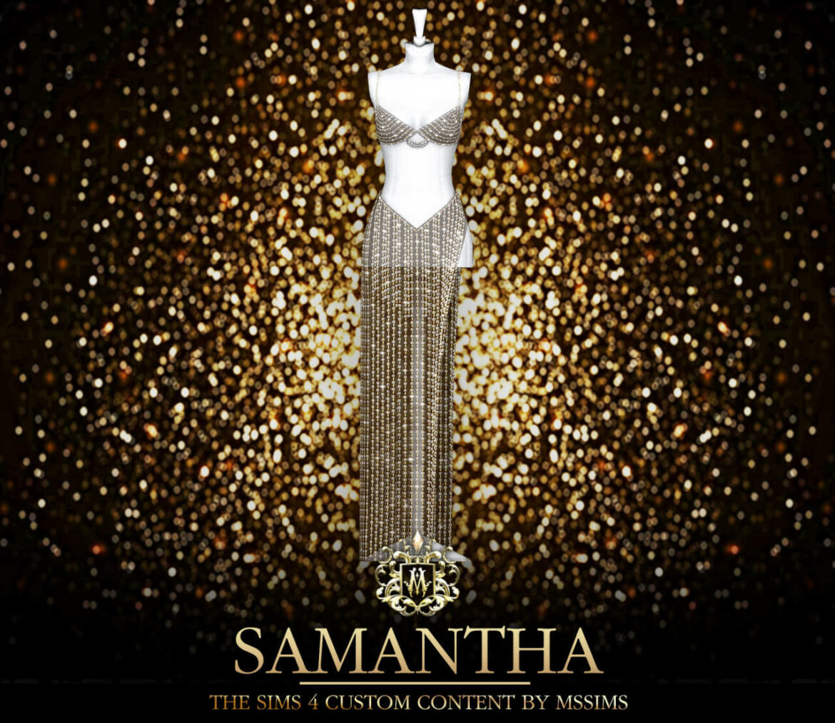 Sims 4 SAMANTHA GOWN at MSSIMS
