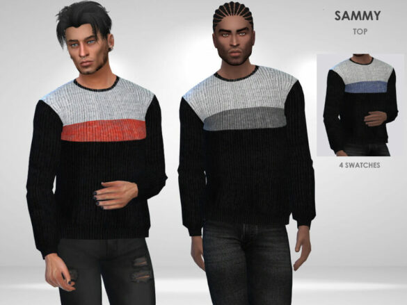 Sims 4 Sammy Top by Puresim - The Sims Game