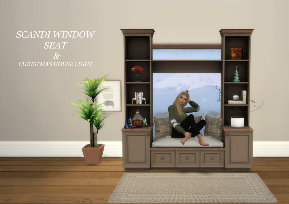 Scandi Window Seat Christmas House Light Leo Sims