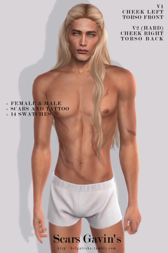 Sims 4 scars gavins download