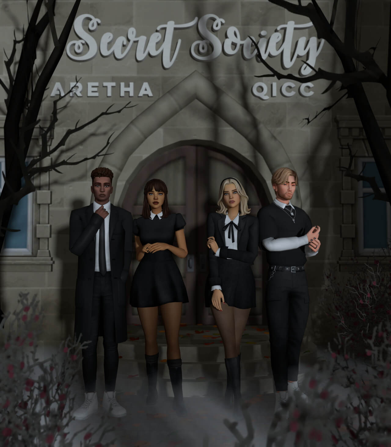 Sims 4 Secret Society Collection Aretha X Qicc The Sims Game