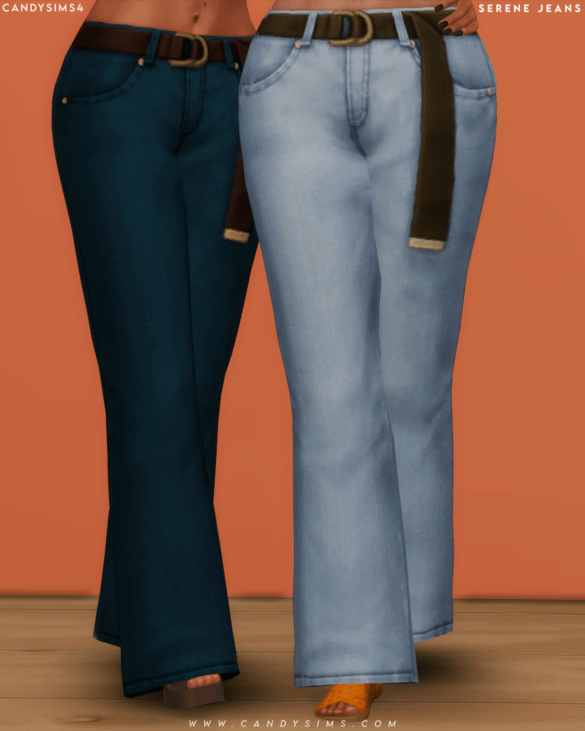 Sims 4 serene jeans a bell bottom jeans