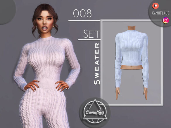 Sims 4 SET 008 – Sweater by Camuflaje at TSR