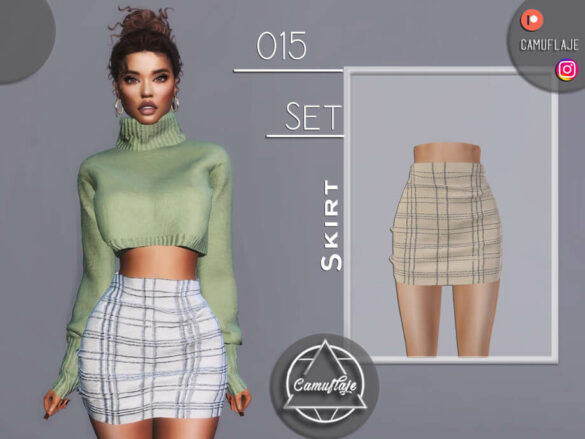 Sims 4 SET 015 – Skirt by Camuflaje at TSR