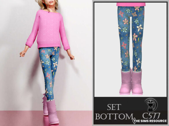 Sims 4 Set-Bottom C577 by turksimmer