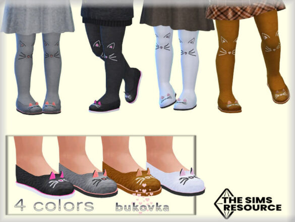 Sims 4 Shoes with Ears by bukovka