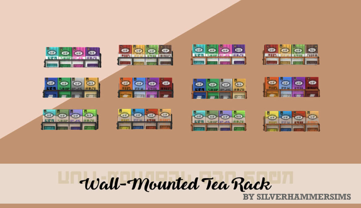 Sims 4 silverhammer wall tea rack
