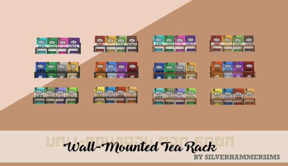 Sims 4 silverhammer wall tea rack