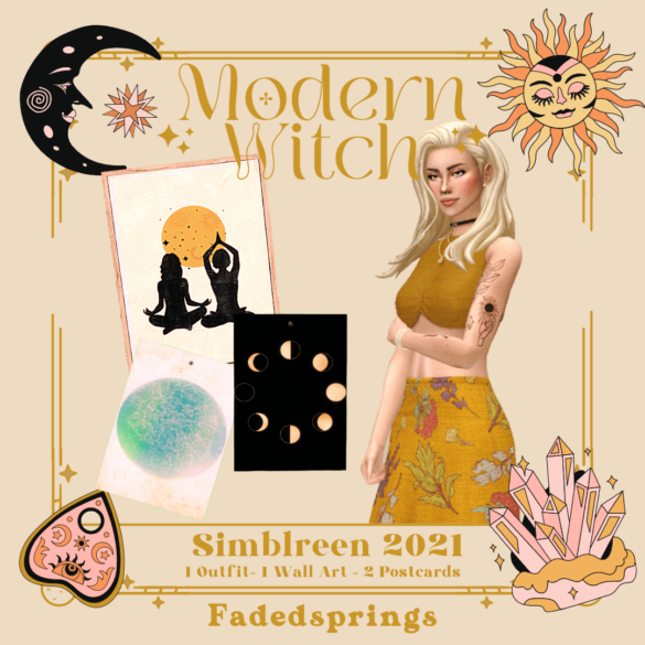 Sims 4 simblreen 2021 mystic modern witch