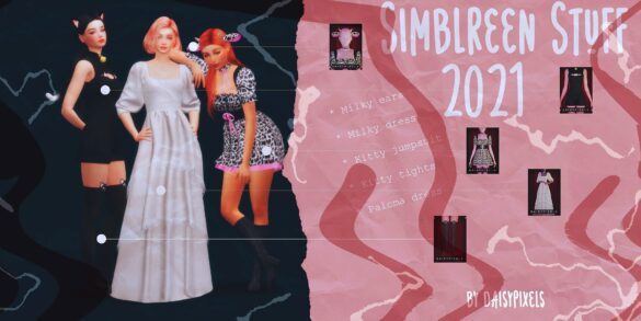 Sims 4 Simblreen 2021 Set by Anna at Daisy Pixels